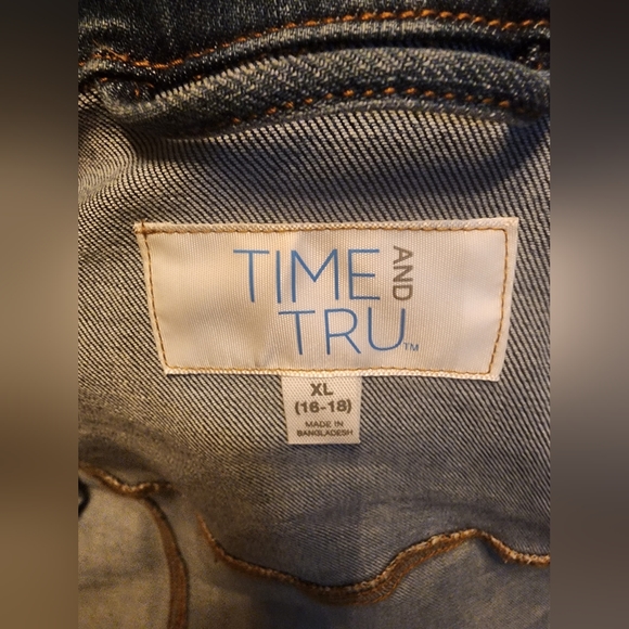 A Blue Women's Time And Tru Jacket sz 16-18, XL - Picture 6 of 6